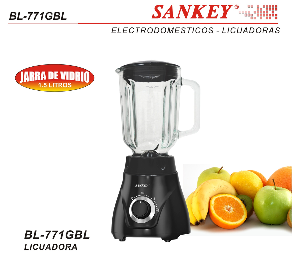 LICUADORA 1.5 LTS JARRA PLASTICA SANKEY