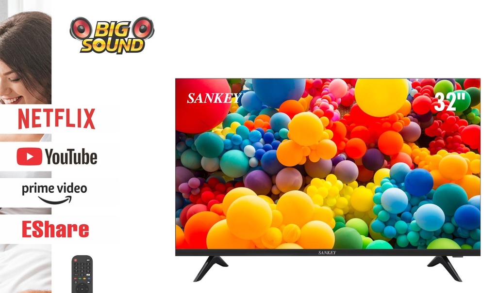 TELEVISOR SMART 32" SANKEY