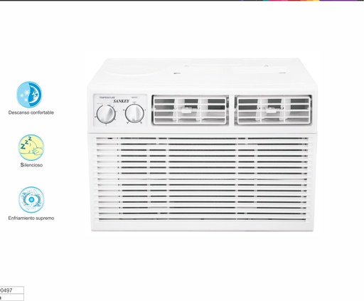 [EW-811] AIRE ACONDICIONADO VENTANA 8.000 BTU SANKEY 110V
