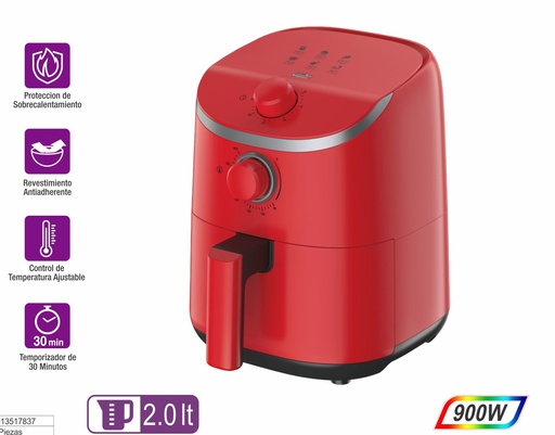 [FRW-2011R] FREIDORA DE AIRE 2.0 LTS ROJA