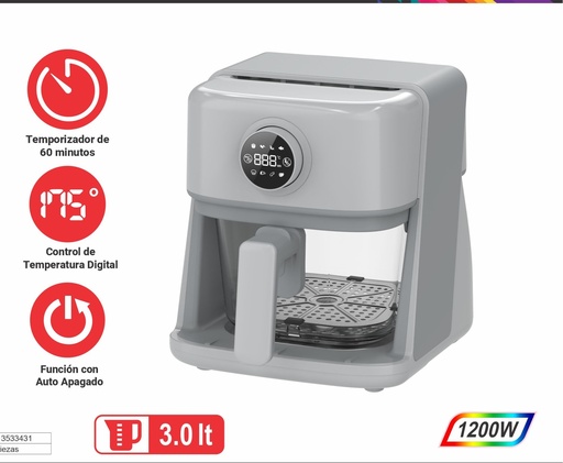 [FRW-3012GT] FREIDORA DE AIRE 3.0 LTS SANKEY